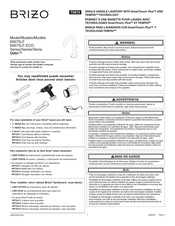 Brizo Odin 65675LF-ECO Series Installation Instructions Manual
