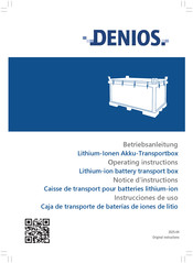 Denios XXL-Plus Operating Instructions Manual