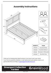 GrainWood GP0240 Assembly Instructions Manual