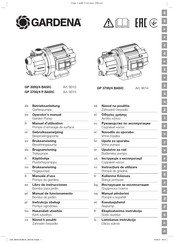 Gardena GP 3000/4 BASIC Operator's Manual