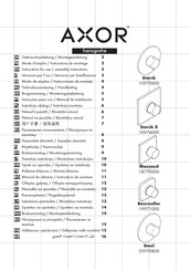 Hans Grohe AXOR Starck X 10974000 Instructions For Use/Assembly Instructions