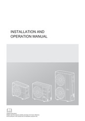 Midea MDV-V48WMN10T Installation And Operation Manual