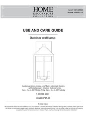Home Decorators Collection HM0801-19 Use And Care Manual