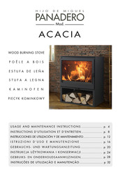 Panadero ACACIA Usage And Maintenance Instructions