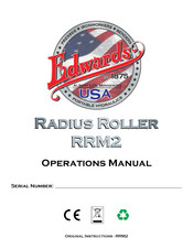 Edwards Radius Roller RRM2 Operation Manual