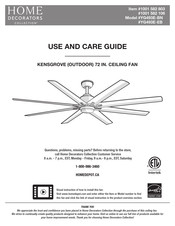 Home Decorators Collection KENSGROVE YG493E-BN Use And Care Manual
