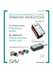 Sav SAV 876.02-SE2-2 Operating Instructions Manual