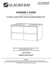 Glacier bay 1001 631 293 Assembly Manual