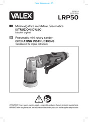 Valex LRP50 Operating Instructions Manual