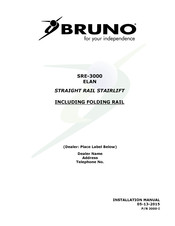 Bruno SRE-3000 Elan Installation Manual