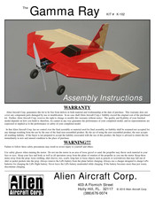 Alien Aircraft Corp The Gamma Ray K-102 Assembly Instructions Manual