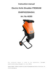 Premium 0540PKS250A45A1 Instruction Manual