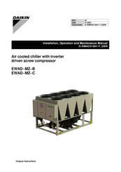 Daikin EWAD MZ C Series Installation, Operation And Maintenance Manual