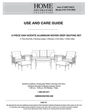 Home Decorators Collection SAN VICENTE 121-016-8DS Use And Care Manual