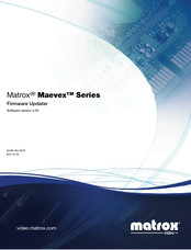 Matrox Maevex 7100 Series Firmware Update