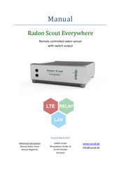 SARAD Radon Scout Everywhere Manual