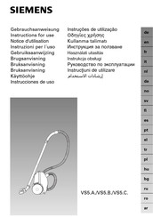 Siemens VS5 C Series Instructions For Use Manual