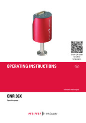 Pfeiffer Vacuum CNR 360.5 Operating Instructions Manual