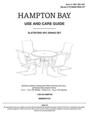 HAMPTON BAY 1001 581 647 Use And Care Manual