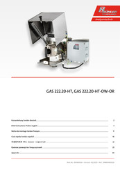 Bühler technologies GAS 222.20-HT Brief Instructions