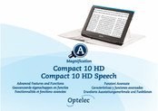 Optelec Compact 10 HD Features And Functions Manual
