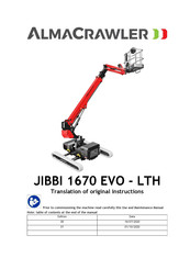 ALMACRAWLER JIBBI 1670 EVO LTH Instructions Manual