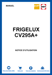 Frigelux CV99A+ Instruction Manual