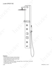 Luxier SP037-SS Installation Manual