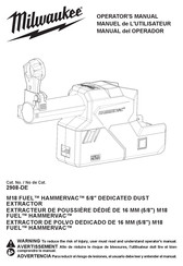 Milwaukee M18 FUEL HAMMERVAC 2908-DE Operator's Manual