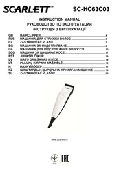 Scarlett SC-HC63C03 Instruction Manual