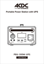 ACDC Dynamics PBU-300W-UPS User Manual