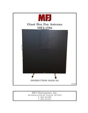 MFJ MFJ-1783 Instruction Manual