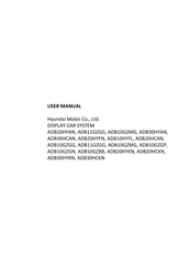 Hyundai Mobis ADB30HCKN User Manual