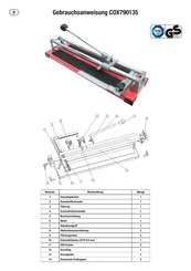 Conmetall Meister COX790135 Operating Manual