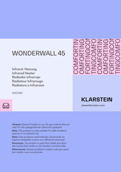Klarstein WONDERWALL 45 Instructions Manual