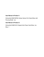 KitchenAid KHM51 Instructions Manual