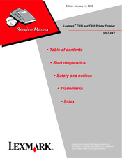 Lexmark C930 Service Manual
