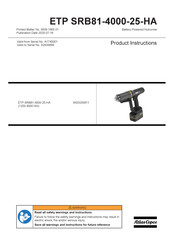 Atlas Copco 8433250811 Product Instructions