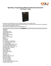 CCL 308B Operating Manual