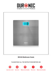 Duronic BS103 Instructions Manual