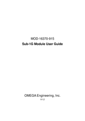 Omega Engineering Sub-1G User Manual