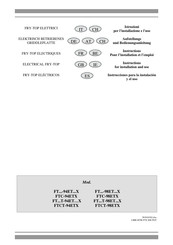 Lotus FT 94ET X Series Instructions For Installation And Use Manual