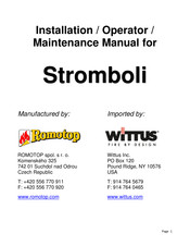 Romotop Stromboli 04 Installation & Maintenance Manual