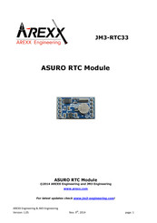 Arexx JM3-RTC33 Manual