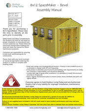 Outdoor living today SpaceMaker Bevel SM812-METAL Assembly Manual