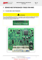 Denso NEC76F0039AGD 175822-799 HINO User Manual