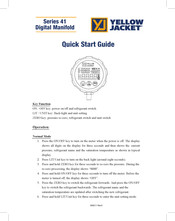 Yellow Jacket 41 Series Quick Start Manual