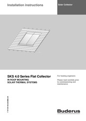 Buderus SKS 4.0 Series Installation Instructions Manual