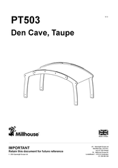 Millhouse Den Cave Taupe PT503 Manual