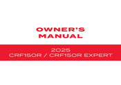 Honda CRF150R EXPERT 2025 Owner's Manual